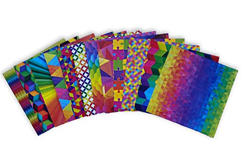 Origami Paper 500 sheets Rainbow Patterns 4" (10 cm): Double-Sided Origami Sheets Printed with 12 Different Colorful Patterns Tuttle Publishing