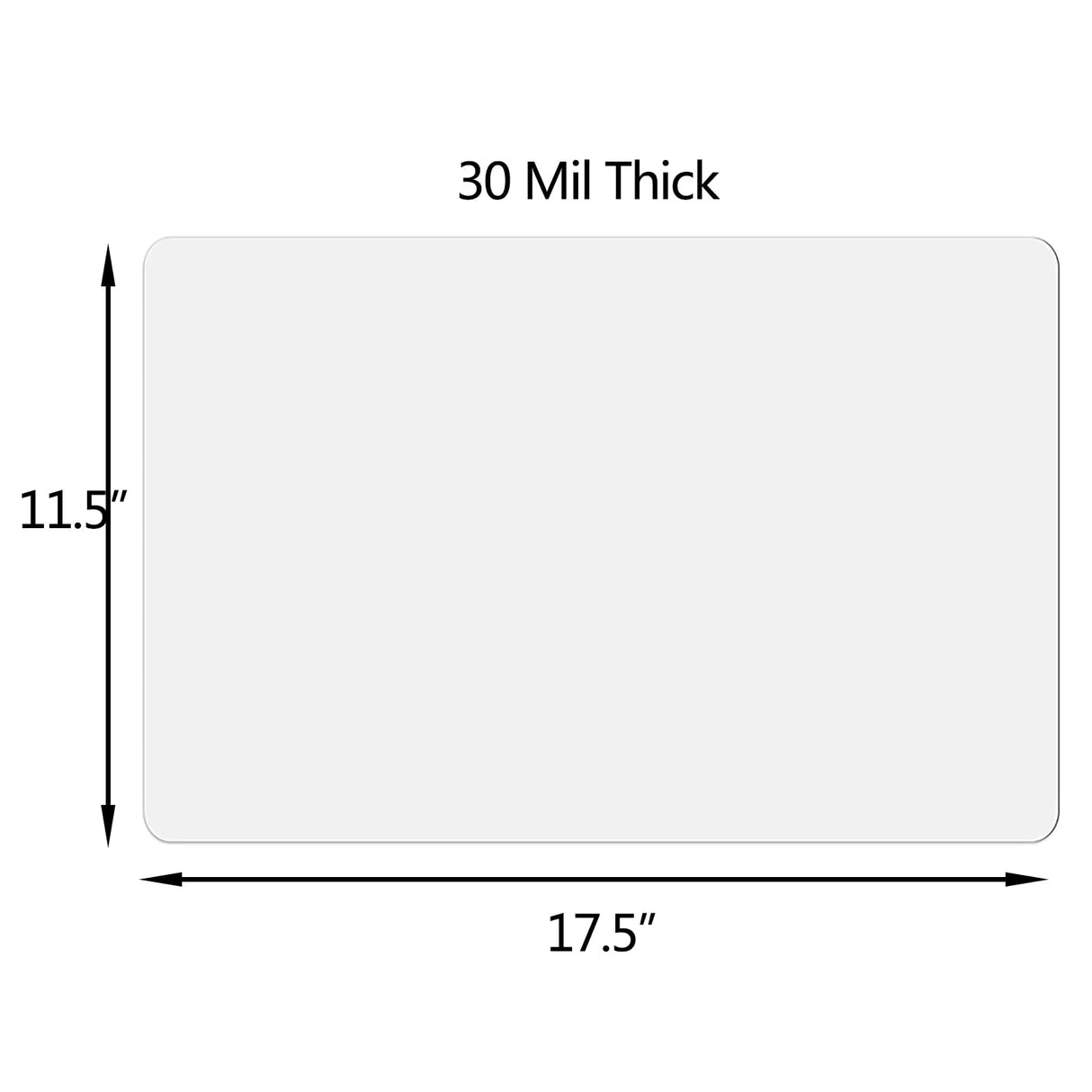Car Magnetic Sheet, Large Blank White Magnet Sign Roll for Vehicle Doors, 11.5" x 17.5", 30 Mil Thick - Ideal for Custom Personalization Décor, Temporary Ads, Instructional & Warning Signs (1) AOOCY