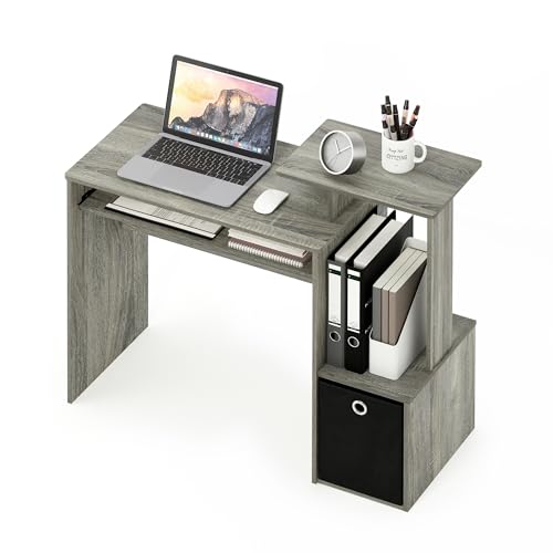 Furinno Econ Multipurpose Home Office Computer Writing Desk, French Oak Grey Furinno