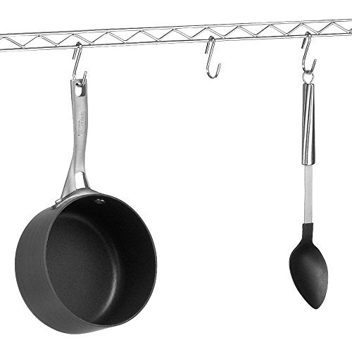 Whitmor Supreme Baker’s Rack with Food Safe Removable Wood Cutting Board - Chrome Whitmor