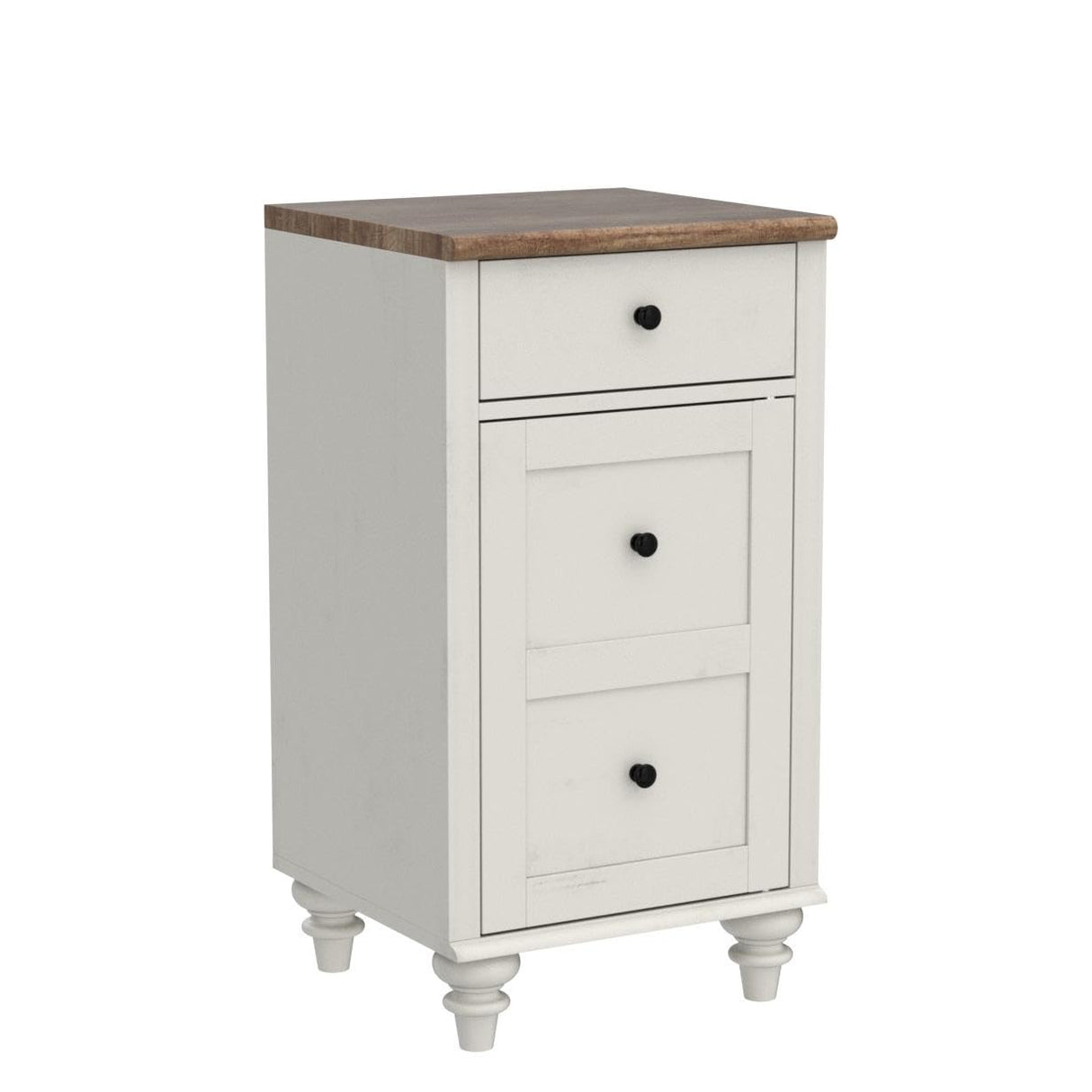 WAMPAT Set of 2 End Table with Charging Station, Wood Nightstands with Drawer and Storage Cabinet, Modern Side Tables Living Room Set of 2, Farmhouse Night Stands Bedside Table for Bedroom, White WAMPAT