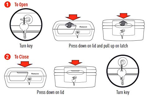 SentrySafe Fireproof and Waterproof Safe Box with Key Lock, Fire and Water Chest Safe for Valuables, 0.36 Cubic Feet, 7.6 x 16.5 x 14.8 Inches, CHW30220 SentrySafe