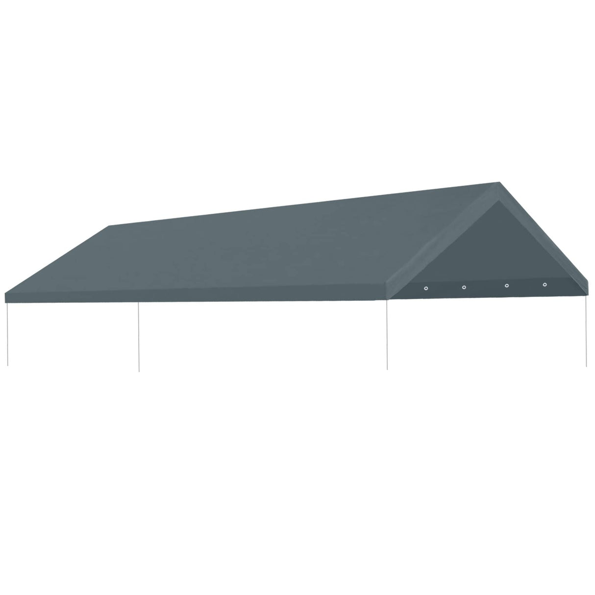10' x 20' Upgraded Carport Canopy Top Replacement Cover for Car Garage Shelter Tent Party Tent with Ball Bungees 180g Heavy Duty Tarp (Only Cover, Frame is not Includ) (Grey, 10 x 20 ft) Strong Camel