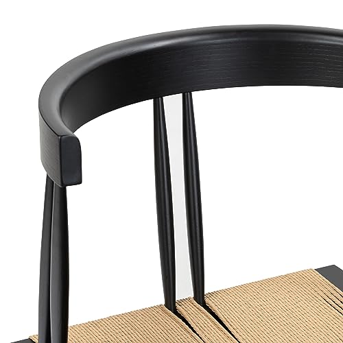 POLY & BARK Ferrara Dining Chair, Black POLY & BARK