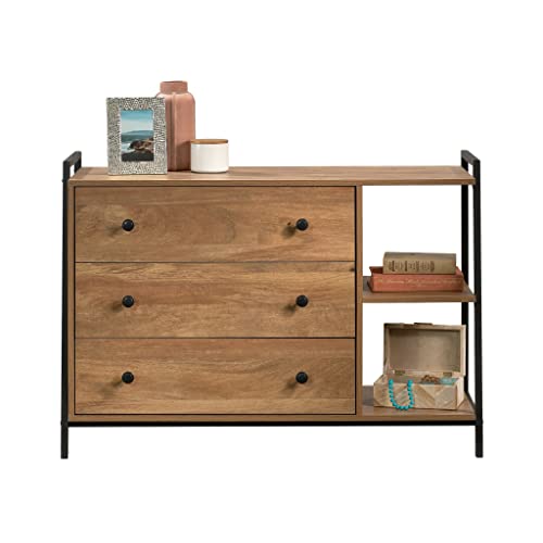 Sauder North Avenue Dresser, L: 15.83" x W: 42.95" x H: 30.00", Black Sauder