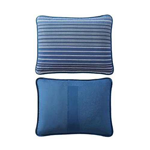 Nautica - Queen Quilt Set, Soft & Breathable Cotton Bedding with Medium Weight Feel, Reversible 3 Piece Bed Set with Matching Pillowcase (Coveside Blue) Nautica