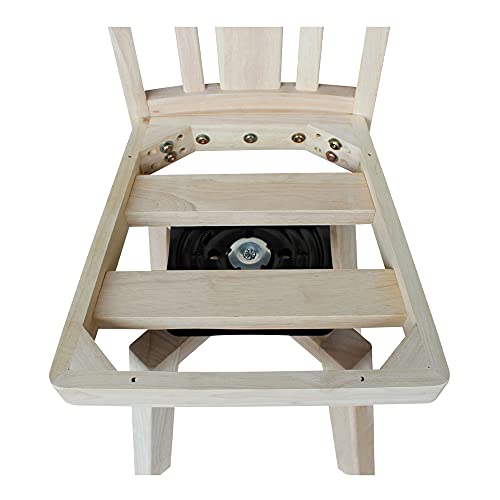 International Concepts Counter Stool, 24", Unfinished IC International Concepts