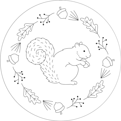 Woodland Embroidery Pattern Transfers (set of 10 hoop designs!) PETER PAUPER PRESS