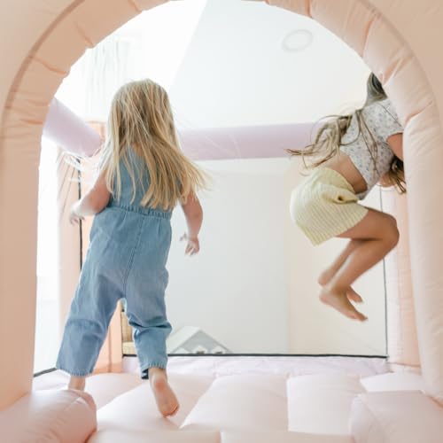 Pink Rainbow Bounce House 8x8 PLAYSMOL