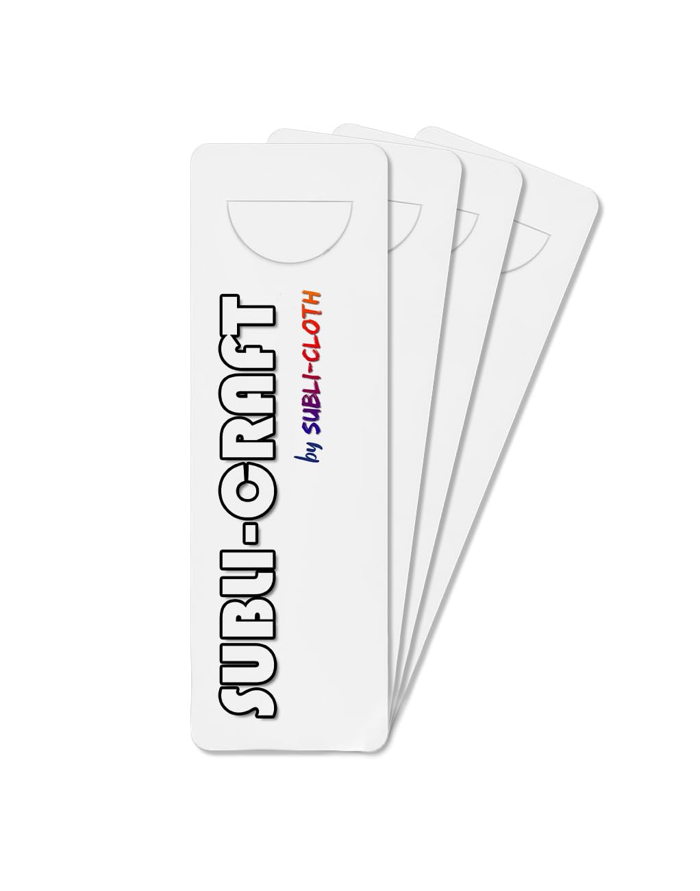 Subli-Craft Bookmark Cardboard Custom Sublimation Pack 50 Units by Subli-Cloth Design Subli-Cloth