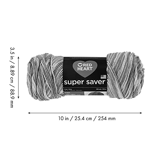 Red Heart Super Saver Purple Tones Yarn - 3 Pack of 141g/5oz - Acrylic - 4 Medium (Worsted) - 364 Yards - Knitting/Crochet Red Heart