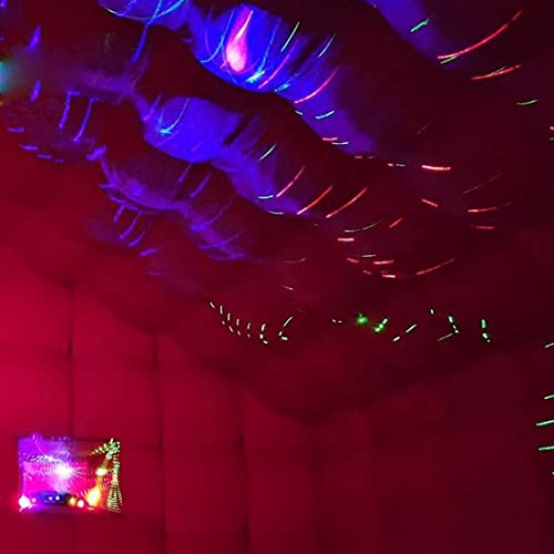 Black Inflatable Cube Wedding Tent Square Gazebo Event Room Big Mobile Portable Night Club Party Pavilion for Backyard/Outdoor Events(15ftx15ft) Vinfgoes