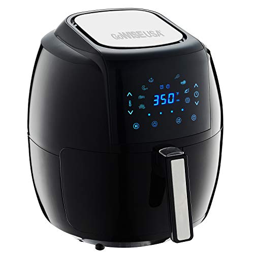 GoWISE USA 1700-Watt 5.8-QT 8-in-1 Digital Air Fryer with Recipe Book, Black GoWISE USA