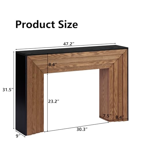 MDQMD 47'' Console Table for Entryway,Mid Century Modern Console Table,Narrow Entryway Table for Living Room, Hallway, Foyer, Easy Assembly MDQMD