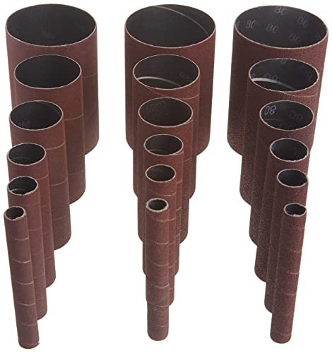 WEN 6510SPC Assorted Grits Spindle Sanding Sleeves (18 Pack) WEN