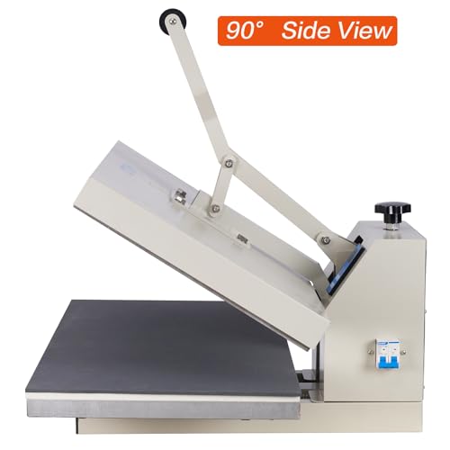 WUMSTOT Heat Press Machine 16x32: Large Format 2600W 110V Manual Clamshell Heat Transfer Press for T-Shirts Vinyl Sublimation DTF Printing Commercial Digital WUMSTOT
