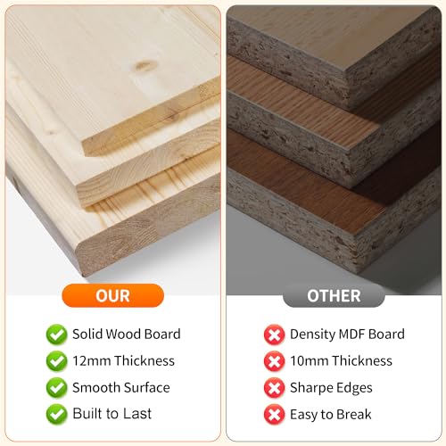 Rengue 4-Tier 360° Rotating Bookshelf Tower - Solid Wood Corner Organizer in Natural Finish Rengue