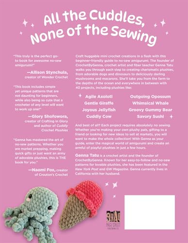No-Sew Mini Amigurumi: 40 Crochet Patterns for Super Cute, Super Small Plushies WoodArtSupply