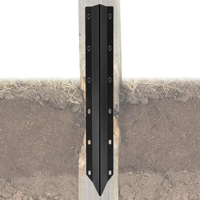 SDSNTE 10 Pack Ga Steel Fence Post Repair Stakes – Easy Installation Kit Included