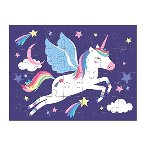Mudpuppy Unicorn Magic Level Up! Puzzle Set from Mudpuppy, Includes 4 Jigsaw Puzzles with 16 – 28 Pieces, Features Enchanting and Magical Unicorns, Perfect for Ages 3+ Mudpuppy