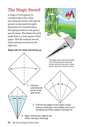 My First Origami Fairy Tales Kit: Paper Models of Knights, Princesses, Dragons, Ogres and More! (includes Folding Sheets, Easy-to-Read Instructions, Story Backdrops, 85 stickers) (Tuttle Specials) WoodArtSupply