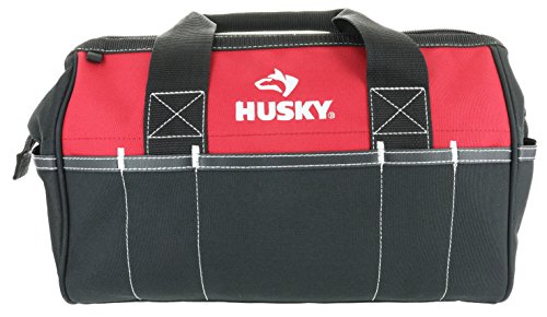 Husky 12 Inch and 15 Inch Water Resistant Tool Bag Multi Pack (2 Piece Storage Bundle) Husky