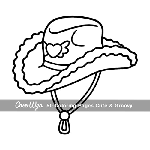 Cute & Groovy: Coloring Book for Adults and Kids, Bold and Easy, Simple and Big Designs for Relaxation Featuring Lovely Things (Bold & Easy Coloring) Coco Wyo LLC
