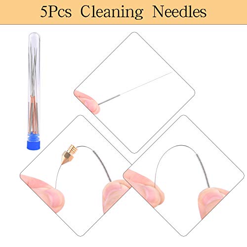 TUPARKA 40Pcs 0.4mm Ender 3 Nozzle Kit 3D Printer Nozzles MK8 Brass Extruder Nozzles for Makerbot Creality CR-10 with Storage Box TUPARKA