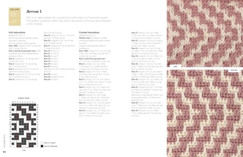 Mosaic Chart Directory for Knitting and Crochet: 75 geometric designs WoodArtSupply