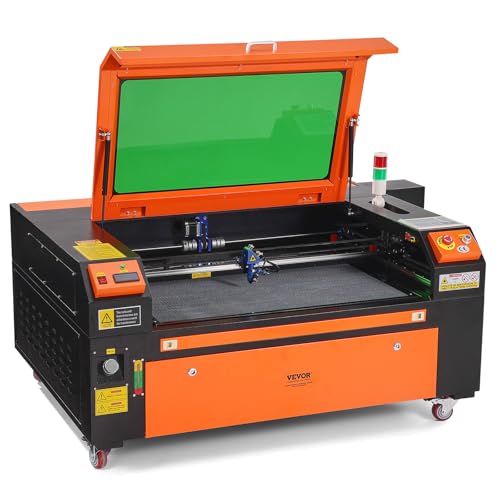 VEVOR 100W CO2 Laser Engraver, 24 x 35 in, 19.7 IPS Laser Cutter Machine with 2-Way Pass Air Assist, Compatible with LightBurn, CorelDRAW, AutoCAD, Windows, Mac OS, Linux, for Wood Acrylic Fabric More VEVOR