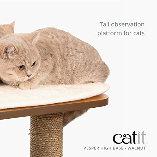 Vesper Cat Tree, High Base, Walnut, 52045 VESPER