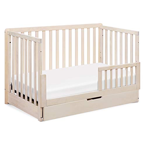 Carter's by DaVinci Colby 4-in-1 Convertible Crib with Trundle Drawer in Washed Natural, Greenguard Gold Certified, Undercrib Storage DaVinci