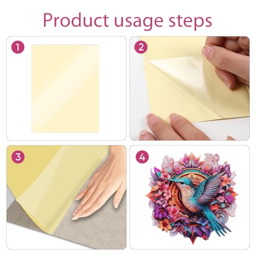 Ruikiyart Wooden Puzzles for Adults Mandala Hummingbird Jigsaw Puzzles 200Pcs Unique Shapes Bird Puzzles Great Gift for Adults and Couples on Valentine's Day,Women's Day 11.3 x 11.3 Inches Ruikiyart