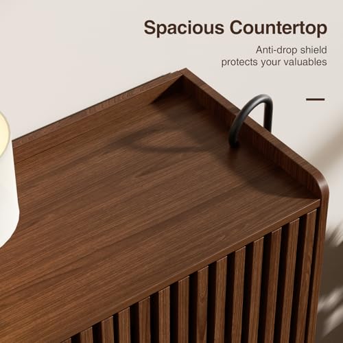 Large Shoe Cabinet with Doors for Up to 24 Pairs, 6-Tier Entryway Shoe Storage Cabinet with Adjustable Shelves, Freestanding Shoes Rack Organizer for Hallway, Closet, Bedroom, Living Room, Walnut Vabches