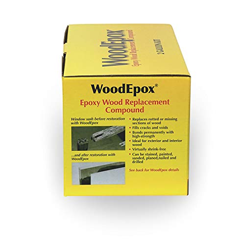 Abatron WoodEpox Kit - 2 Gallon - 2-Part Structural Epoxy Adhesive and Wood Hardener - Wood Filler Putty Abatron