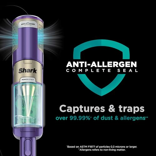 Shark POWERDETECT Ultra-Light Corded Stick Vacuum with DuoClean Technology, Self-Cleaning Brushroll for No Hair Wrap, Anti-Allergen Complete Seal, and Odor Neutralizer Technology, HZ4002 Shark