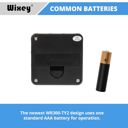 Wixey WR300 Digital Angle Finder Gauge with Magnetic Angle Finder Base and Backlit Digital Display Angle Ruler - 180 Degree Digital Electronic Level Accessory for Woodworking Tools Wixey