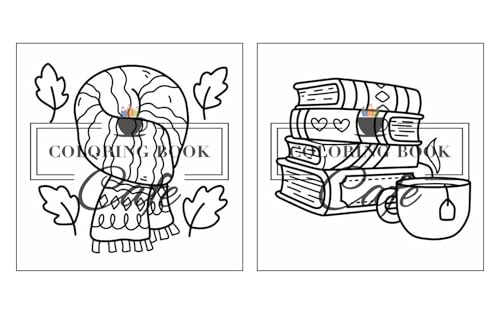 Cozy Autumn: Cute and Cozy Coloring Book for Adults & Teens Featuring Easy and Bold Autumn Designs (Bold and Easy Coloring Books) Majosta