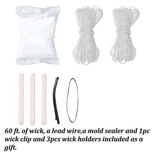 MILIVIXAY 4pcs Plastic Candle Molds - Including Pillar, Cylinder, Rectangle and Sphere Molds for Beeswax