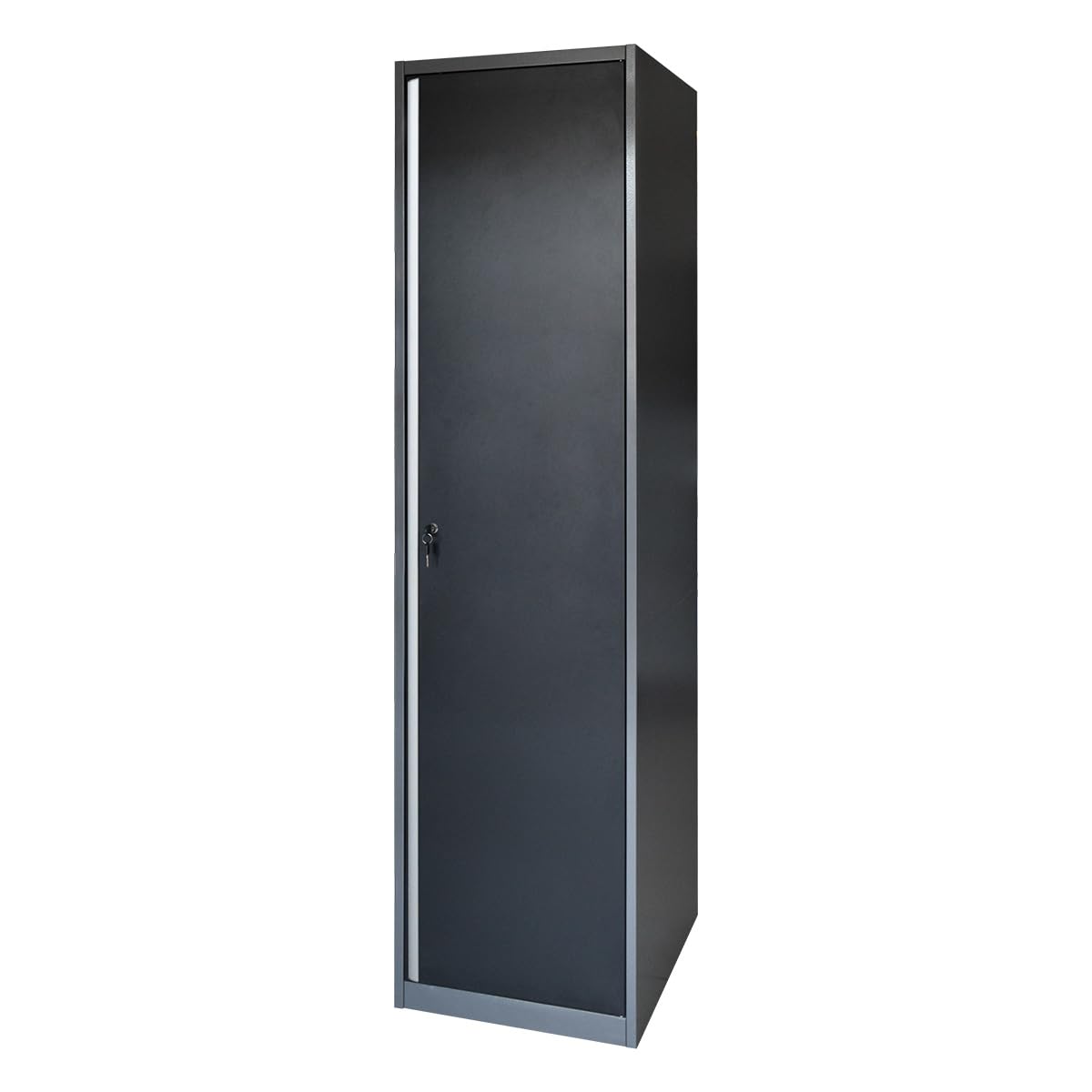 JZD Metal Locker for Storage, Steel Wardrobe with Lock for Sports, Home, Employees, Office, Mudroom, Garage, Grey JZD