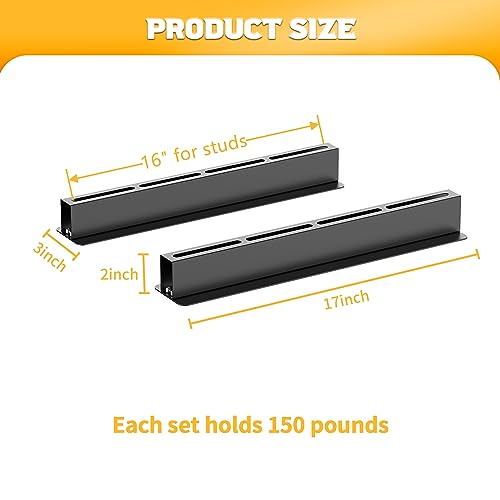 WALMANN Overhead Tote Storage Rail System, Garage Ceiling Bin Storage Rack Heavy Duty Adjustable Tote Slide Garage Storage System(for 3 Bins, Bins are not included) WALMANN