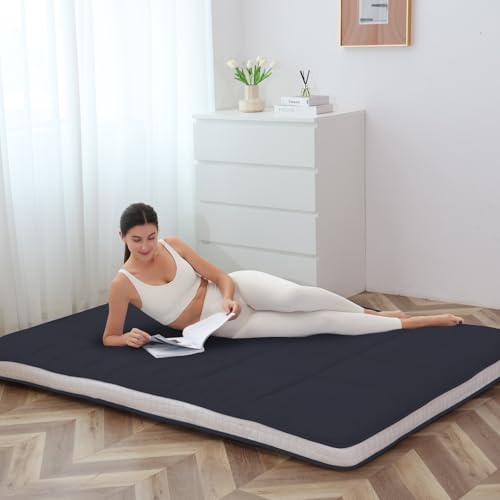 Meulbaty Japanese Floor Mattress - Extra Thick Foldable Twin Size Futon Mattress - Memory Foam Sleeping Pad for Adults - Tatami Mat Suitable for Camping & Guest Meulbaty