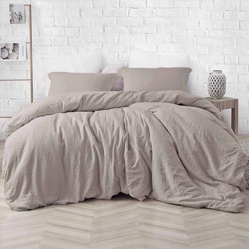 KimLuxz Tan Comforter King Size, 3 Piece Dark Khaki Soft Modern Bedding Set, Lightweight Taupe All Season Microfiber Down Alternative Bed Comforter with 2 Pillow Shams for Women Men KimLuxz