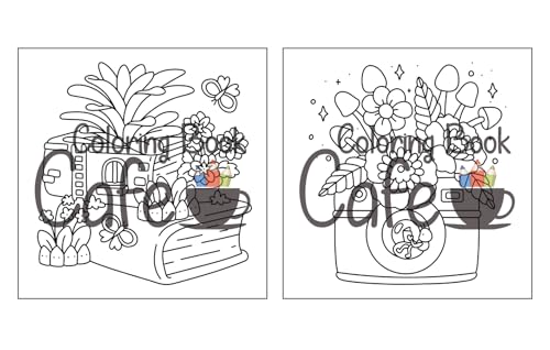 Tiny Gardens: Cute & Comfy Coloring Book for Adults and Teens Featuring Adorable Garden Scenes (Cute and Comfy Coloring Books) WoodArtSupply