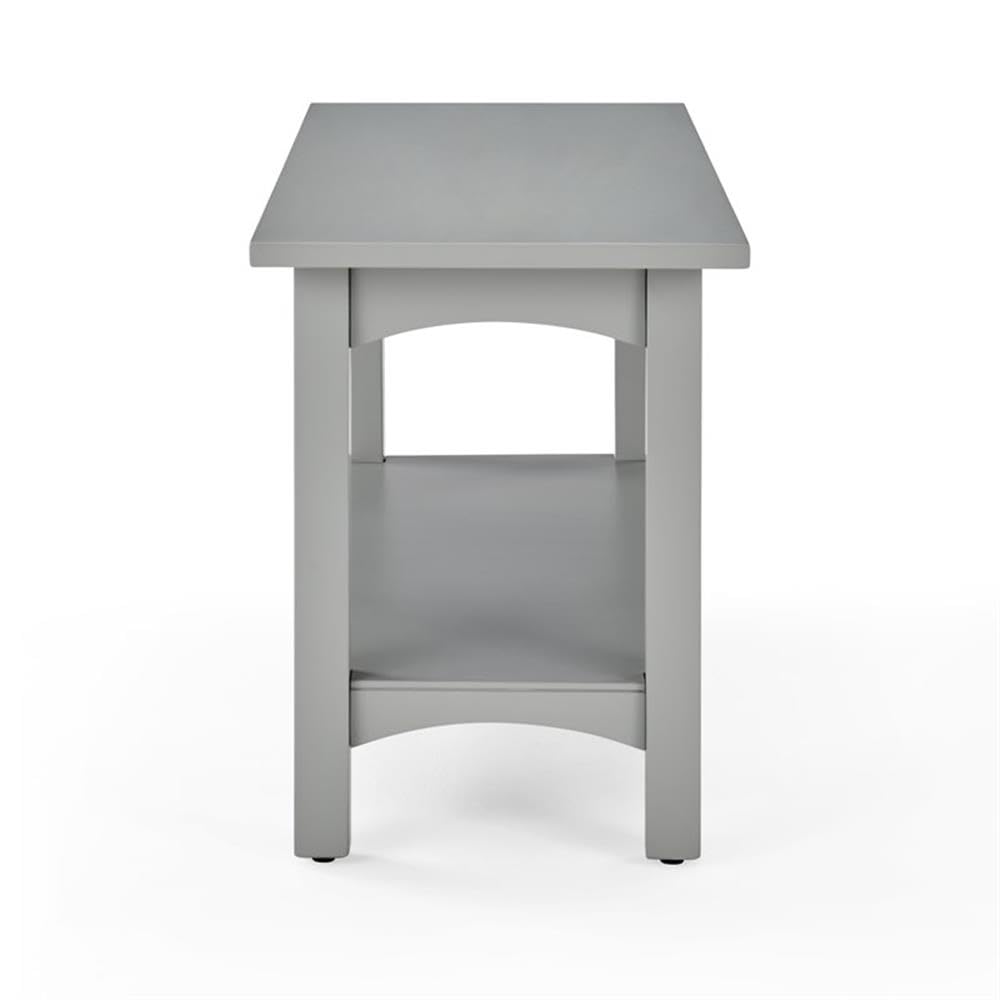 Alaterre Furniture Craftsbury 36 in. Wide Entryway Bench with Shelf, Dove Gray, Wood Accent Bench Seating for 2, Store Shoes & Bags, Perfect for Entryway, Dining or Living Room Furniture Alaterre Furniture