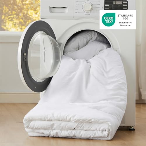 Bedsure King Comforter Set, White Soft Prewashed Bedding for All Seasons, 3 Pieces GentleSoft™ Bed Set, 1 Lightweight Comforter (104"x90") and 2 Pillowcases (20"x36") Bedsure