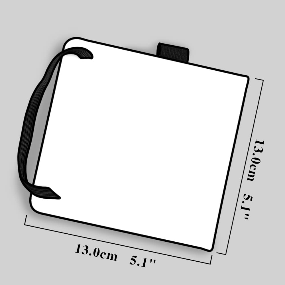 Watercolor Sketchbook,5x5 Inch Portable Square Cloth Cover Notebook, 20 Sheets Watercolor Textured Drawing Papers, 300 GSM Art Paper Sketchbook.Green Grassland qianshan