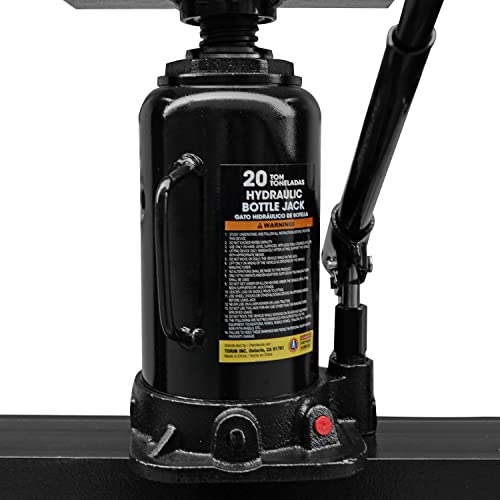 Torin ATY20011B Steel H-Frame Hydraulic Garage/Shop Floor Press with Stamping Plates, 20 Ton (40,000 lb) Capacity, Black Torin