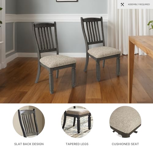 Signature Design by Ashley Tyler Creek 20" Dining Room Upholstered Chair, 2 Count, Antique Black Signature Design by Ashley