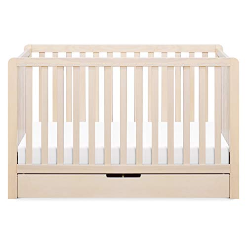 Carter's by DaVinci Colby 4-in-1 Convertible Crib with Trundle Drawer in Washed Natural, Greenguard Gold Certified, Undercrib Storage DaVinci